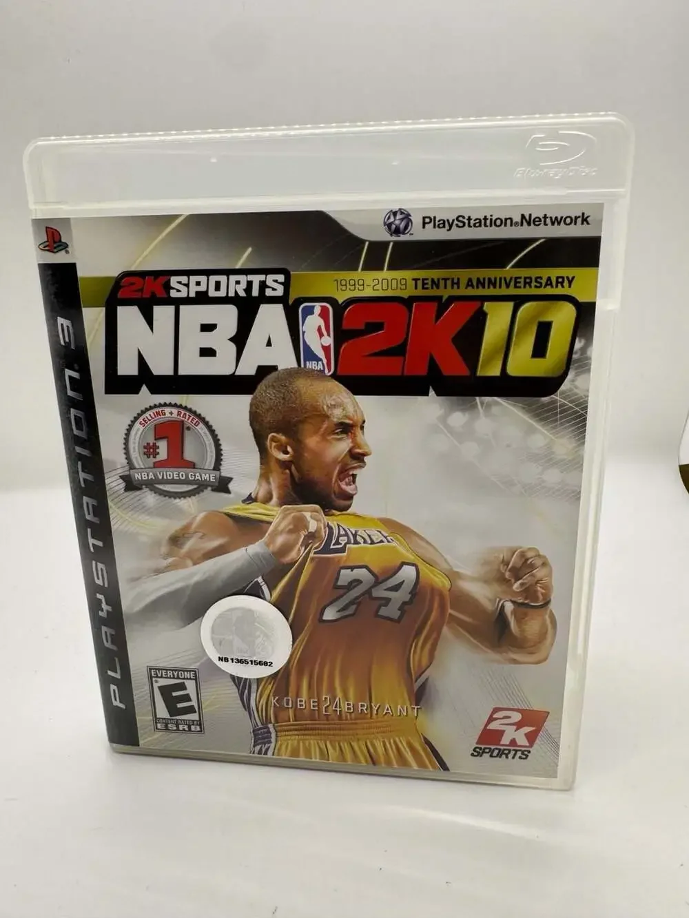 NBA 2K10 for PlayStation 3, 10th Anniversary Edition featuring Kobe Bryant